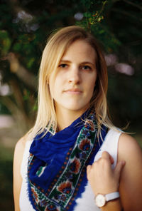 Portrait of a beautiful young woman