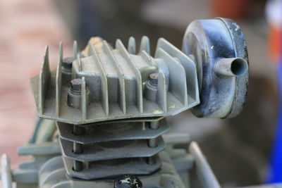 Close-up of machine part