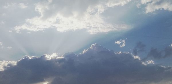 Low angle view of cloudy sky