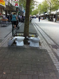 City street at night