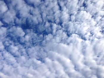 Low angle view of clouds in sky