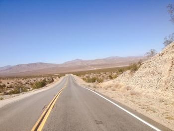 Road passing through a desert