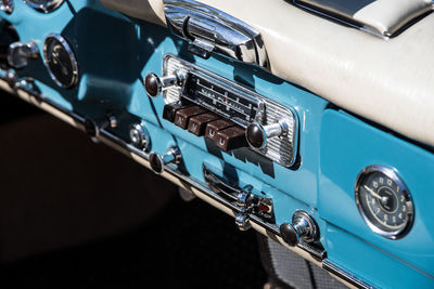 Close-up of vintage car