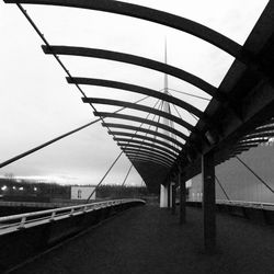 Railway bridge against sky