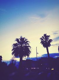 Scenic view of landscape against sky at sunset