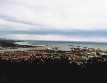 High angle view of cityscape