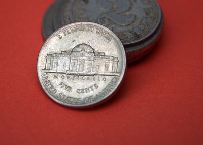 Close-up of coin