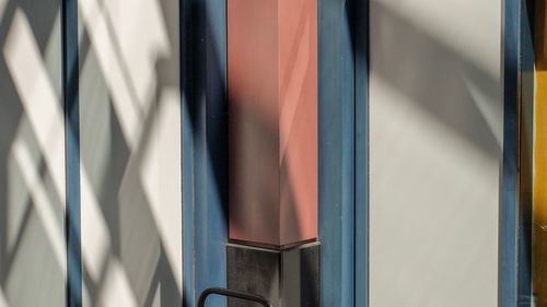 Close-up of open door