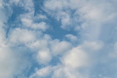 Low angle view of clouds in sky