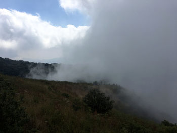 Scenic view of landscape against sky