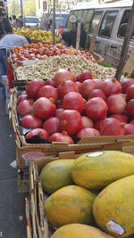 Full frame shot of fruits for sale