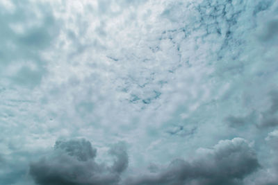 Low angle view of clouds in sky