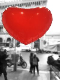 Close-up of red umbrella