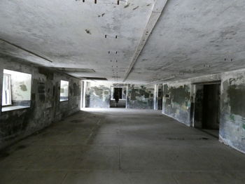 Interior of abandoned building