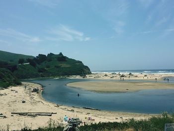 Scenic view of sea against sky