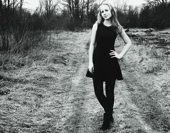 Portrait of young woman