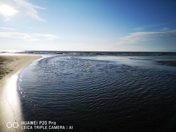 Scenic view of sea against sky