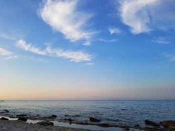 Scenic view of sea against sky