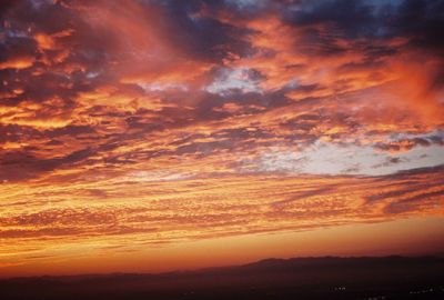 Scenic view of sky during sunset