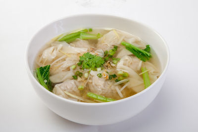 Close-up of soup in bowl