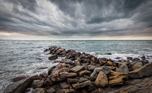 Scenic view of sea against sky