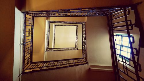 Close-up of spiral staircase