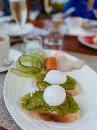 Close-up of food in plate