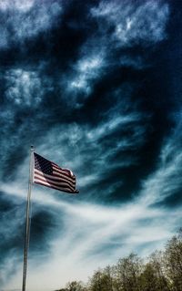 Low angle view of cloudy sky