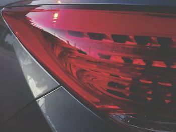 Red car at night