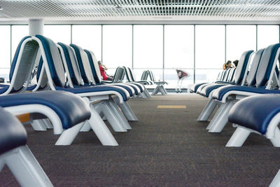 Empty seats in airport