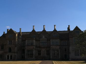 Building against clear blue sky