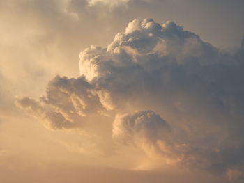 Low angle view of cloudy sky