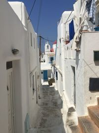 Narrow alley amidst buildings in city