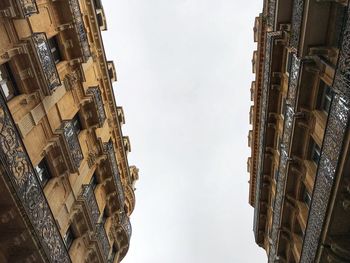 Low angle view of buildings against sky