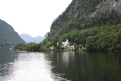 Scenic view of lake against mountain