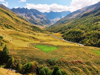 Scenic view of landscape against sky