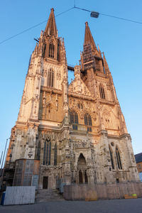 Low angle view of historical building against sky