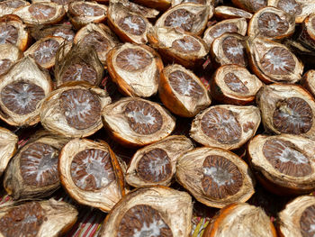 Full frame shot of firewood