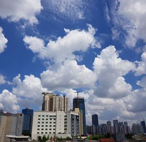 Buildings in city against sky