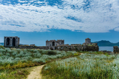 View of old building against sky