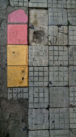 Full frame shot of paving stone