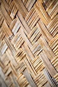 Full frame shot of wicker basket