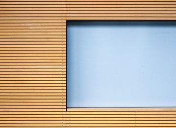 Close-up of blue window