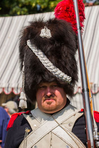 Portrait of man in traditional clothing