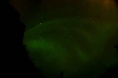 Low angle view of stars in sky