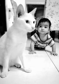 Portrait of cute boy