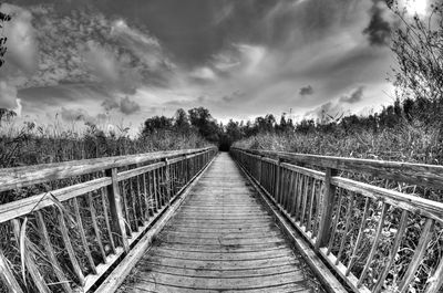 Footbridge over river