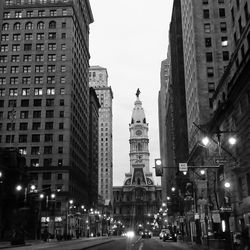 City street at night
