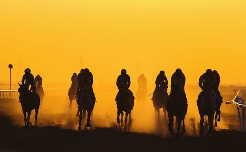 People at sunset