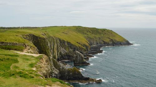 Scenic view of sea against sky